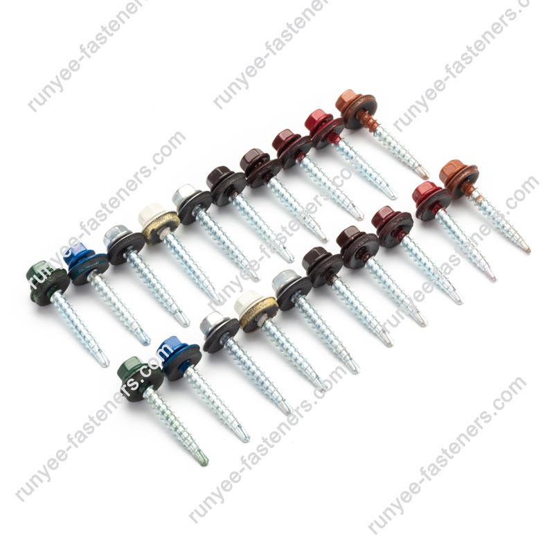 การเปิดตัวสกรูมุงหลังคาที่มี Hex Head Head พร้อมกับภาพวาด RAL ที่ลดลงหรือไม่?
