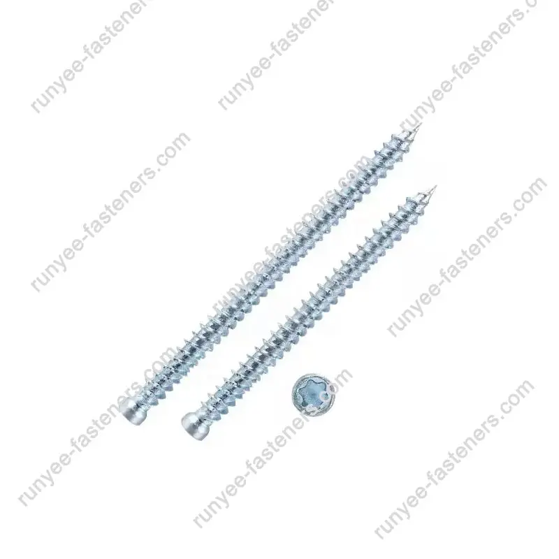 พุกสกรูคอนกรีตป้องกันการแตกร้าวพร้อมระบบขับเคลื่อน Torx