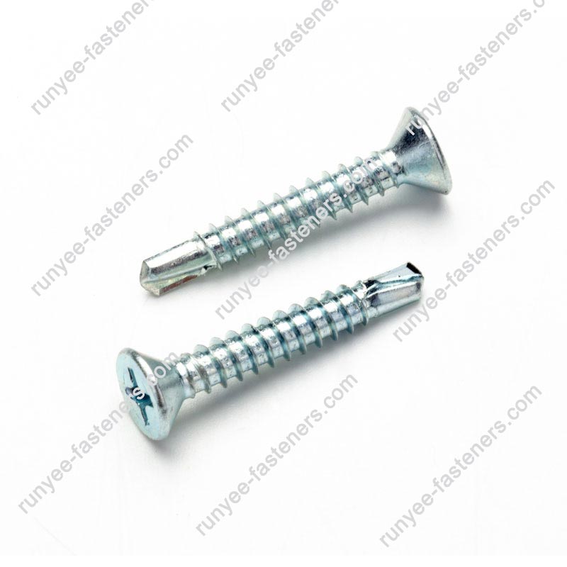 DIN7504P สกรูเจาะตนเองหัวแบน Phillips Countersunk